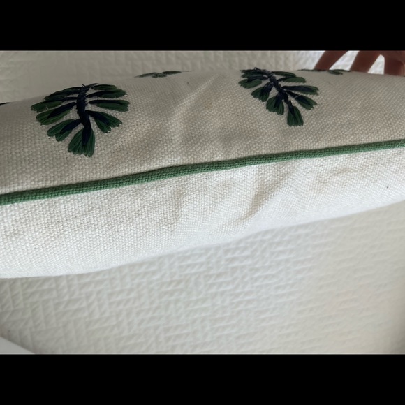 Serena & Lily Accents Serena And Lily Lumbar With Raffia Stitch